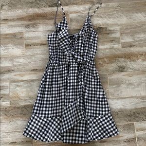 Black and white gingham dress